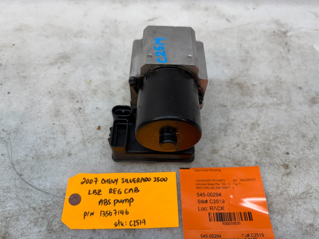 03-07 Chevrolet GMC SILVERADO 2500 6.6 ABS ANTI LOCK BRAKE PUMP MODULE 13567146