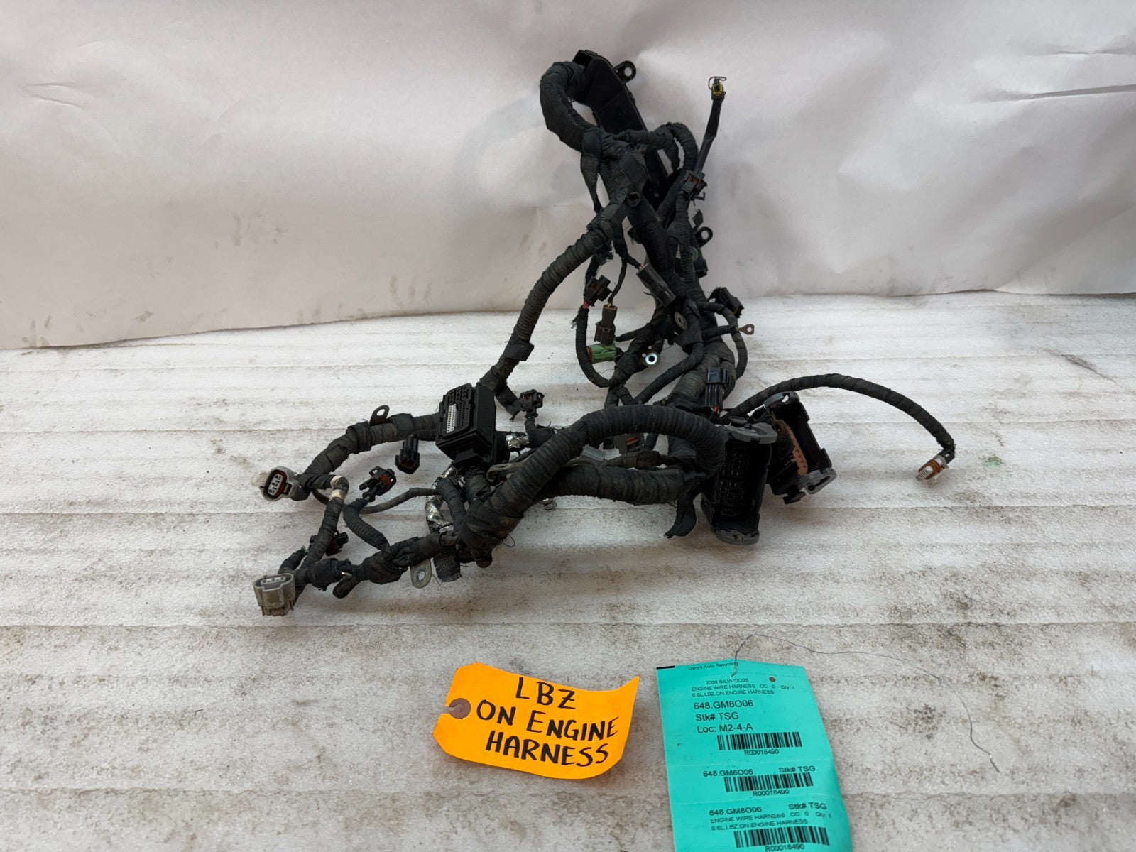 06 07 GMC CHEVROLET 2500HD DURAMAX 6.6 LBZ ENGINE MOTOR WIRING HARNESS LOOM