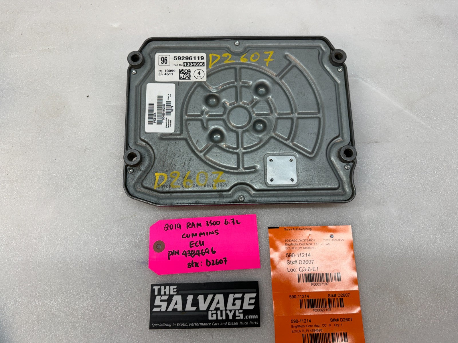 19 20 21 DODGE RAM 2500 3500 6.7 CUMMINS ENGINE COMPUTER ECU ECM 4384696