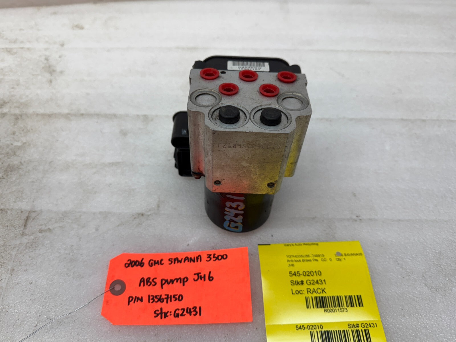 04-07 Chevrolet GMC SAVANA EXPRESS ABS ANTI LOCK BRAKE PUMP MODULE JH6 13567150