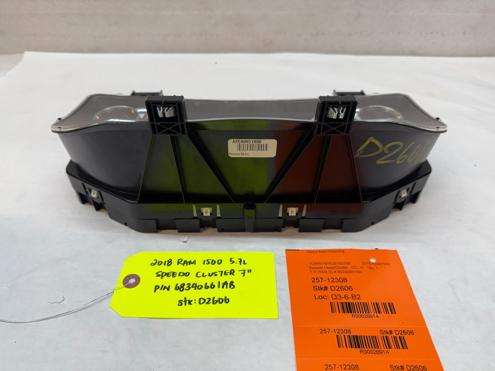 17 18 DODGE RAM SPORT 1500 5.7 METRIC SPEEDOMETER GAUGE CLUSTER 68340661AB 63k