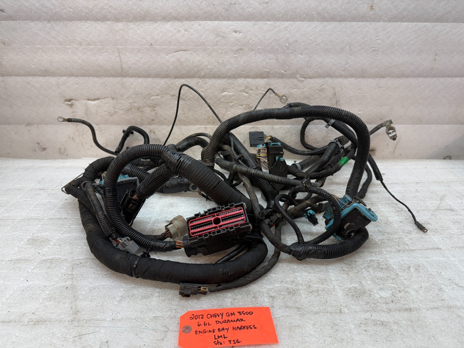 12 GMC SIERRA CHEVROLET SILVERADO 3500HD DURAMAX 6.6 LML ENGINE WIRING HARNESS