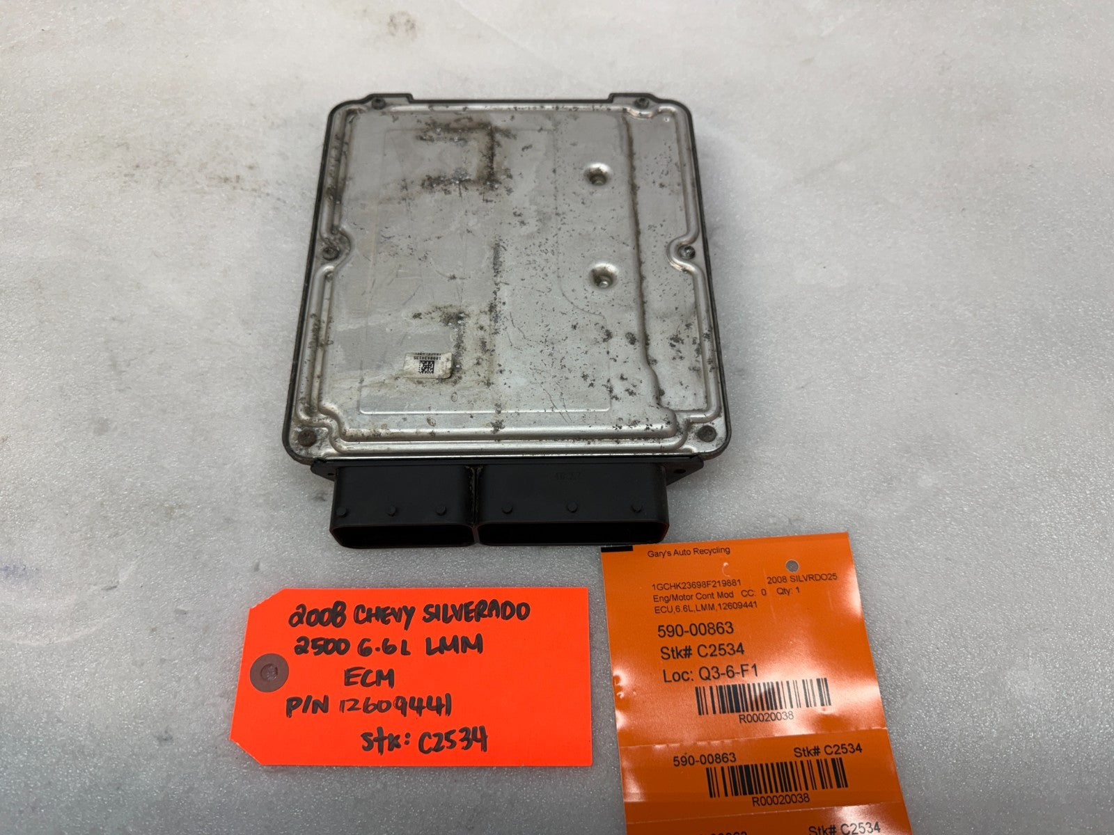 08 09 10 Chevrolet GMC 2500HD DURAMAX 6.6 LMM ECM ECU ENGINE COMPUTER 12609441