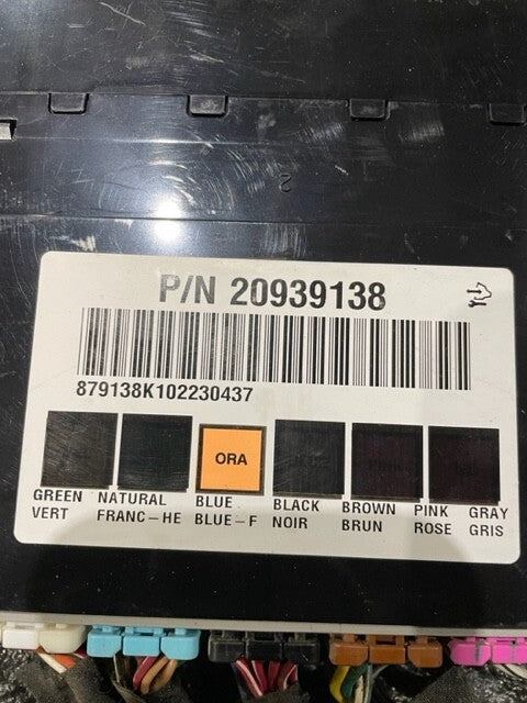 11-14 Chevrolet GMC 2500HD DURAMAX 6.6 LML BCM BODY CONTROL MODULE 20939138