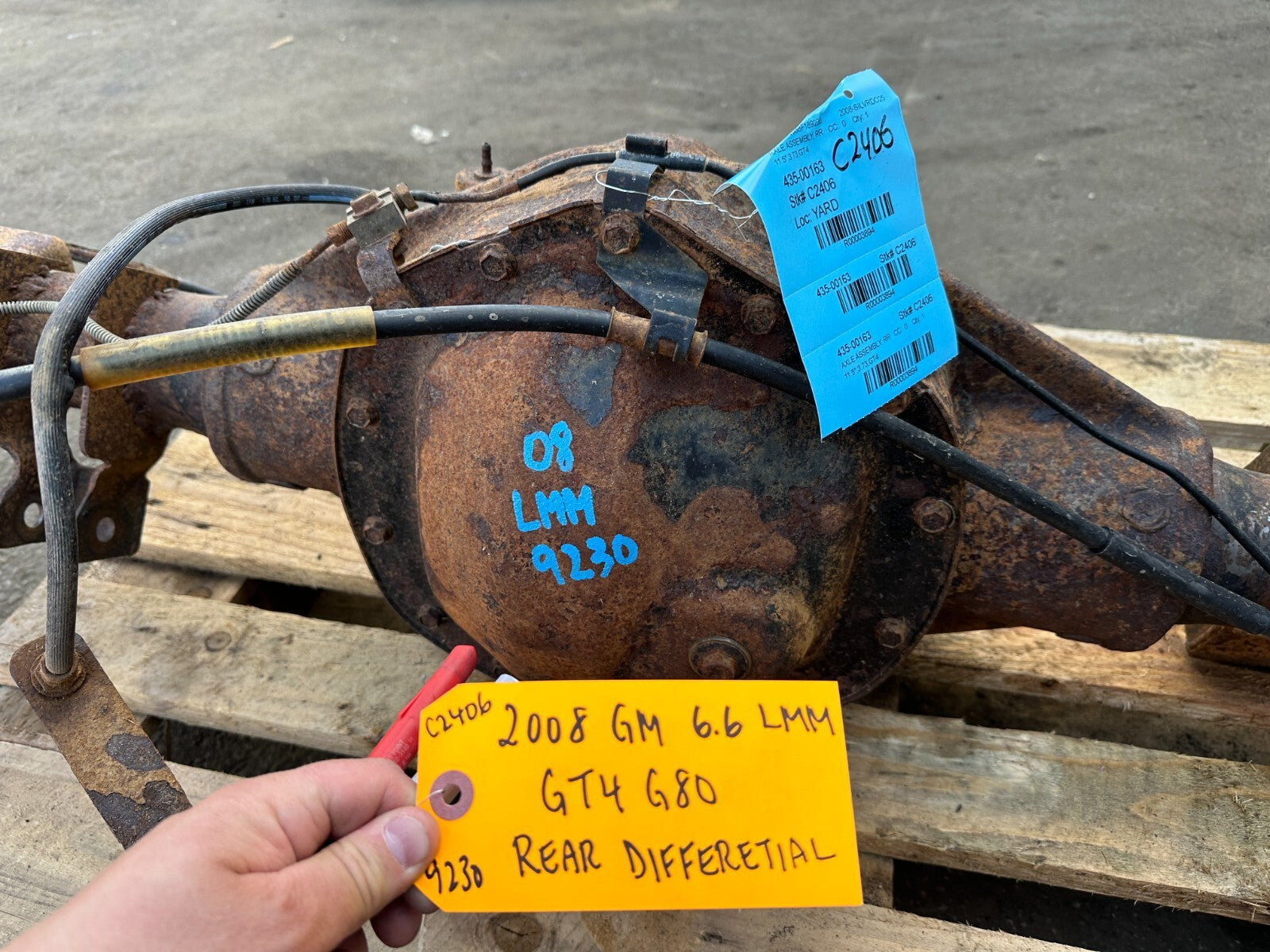 08 09 10 GMC SIERRA SILVERADO 2500HD 3500HD SRW REAR DIFFERENTIAL AXLE GT4 G80