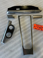 13 PORSCHE 991 C4S TURBO 911 OEM SILVER INTERIOR TRIM CUPHOLDER CONSOLE 12-16