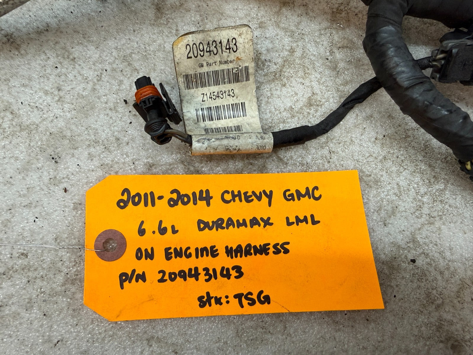 13 GMC SIERRA CHEVROLET SILVERADO 3500HD DURAMAX 6.6 LML ENGINE WIRING HARNESS