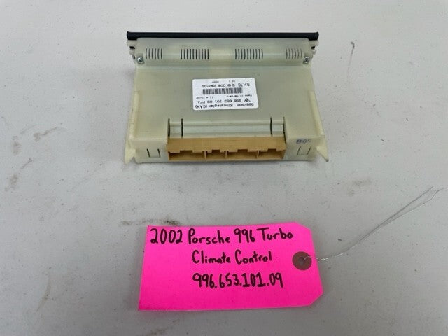 02 PORSCHE 996TT OEM HEATER AC A/C CLIMATE CONTROL 99665310109 01-05 69K!!