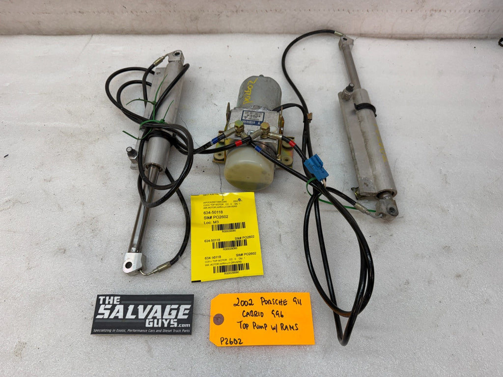99-08 PORSCHE 996 CONVERTIBLE CABRIOLET ROOF HYDRAULIC MOTOR PUMP RAMS 996561060