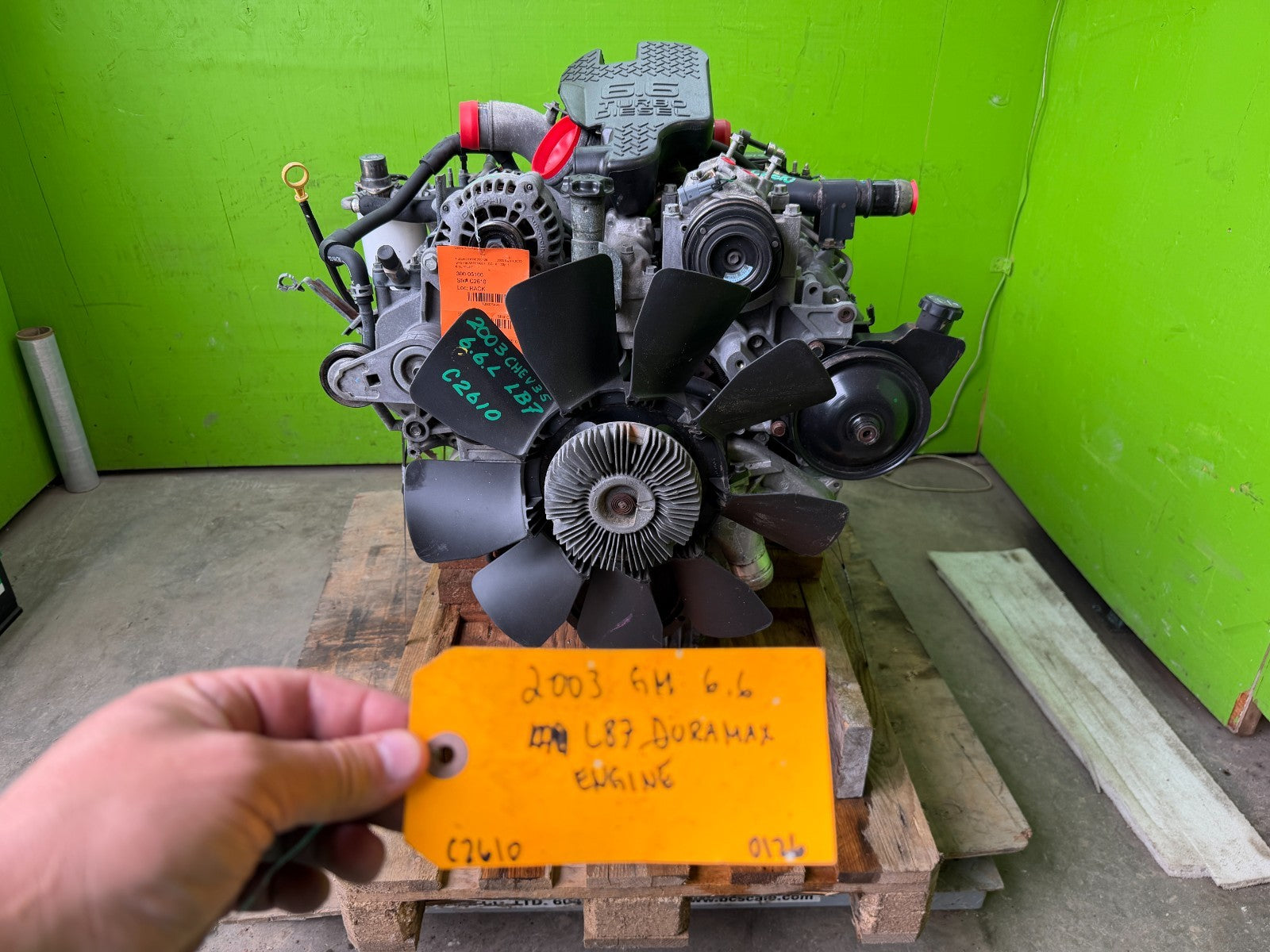 01-04 CHEVROLET GMC 2500 3500 6.6 LB7 DURAMAX DIESEL ENGINE MOTOR NO CORE!!