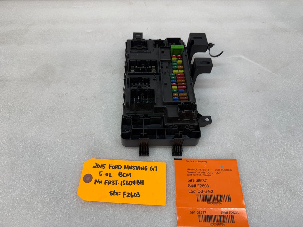 15-17 FORD MUSTANG 5.0 S550 BCM BODY CONTROL MODULE FR3T-15604BH