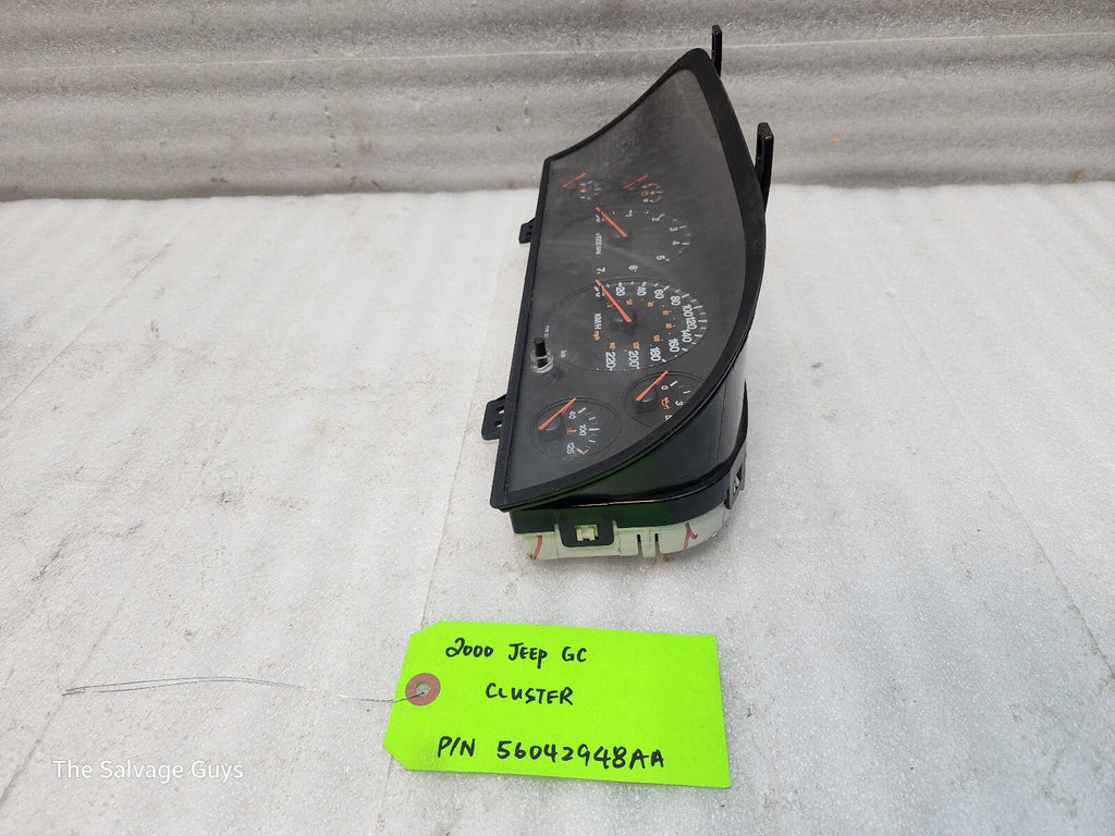 00 JEEP GRAND CHEROKEE METRIC GAUGE INSTRUMENT CLUSTER 56042948AA