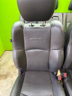 13-18 DODGE RAM 2500 3500 LARAMIE FRONT REAR HEATED VENTED BLACK LEATHER SEATS