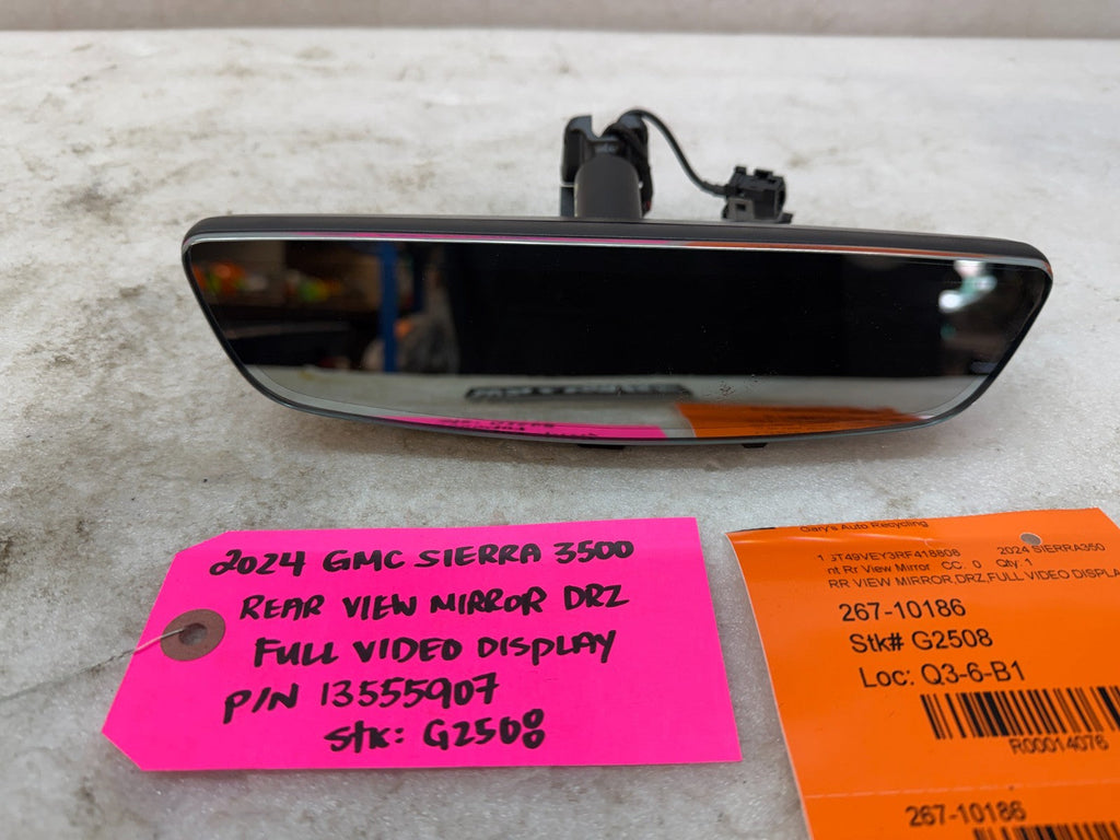 19-25 Chevrolet GMC SIERRA SILVERADO DRZ VIDEO DISPLAY REAR VIEW MIRROR 13555907