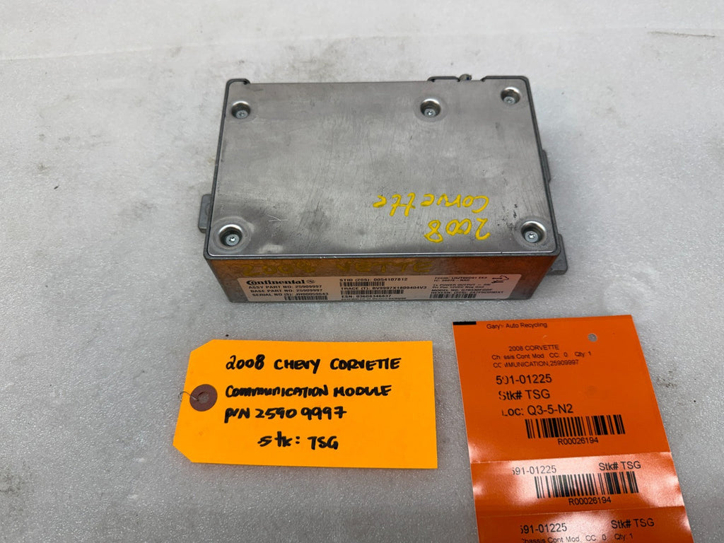 07 08 CHEVROLET CORVETTE C6 OEM ONSTAR COMMUNICATION MODULE 25909997