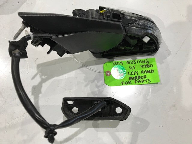 19 FORD MUSTANG 5.0 GT OEM LEFT DRIVERS SIDE POWER MIRROR W/ PUDDLE BLIND SPOT