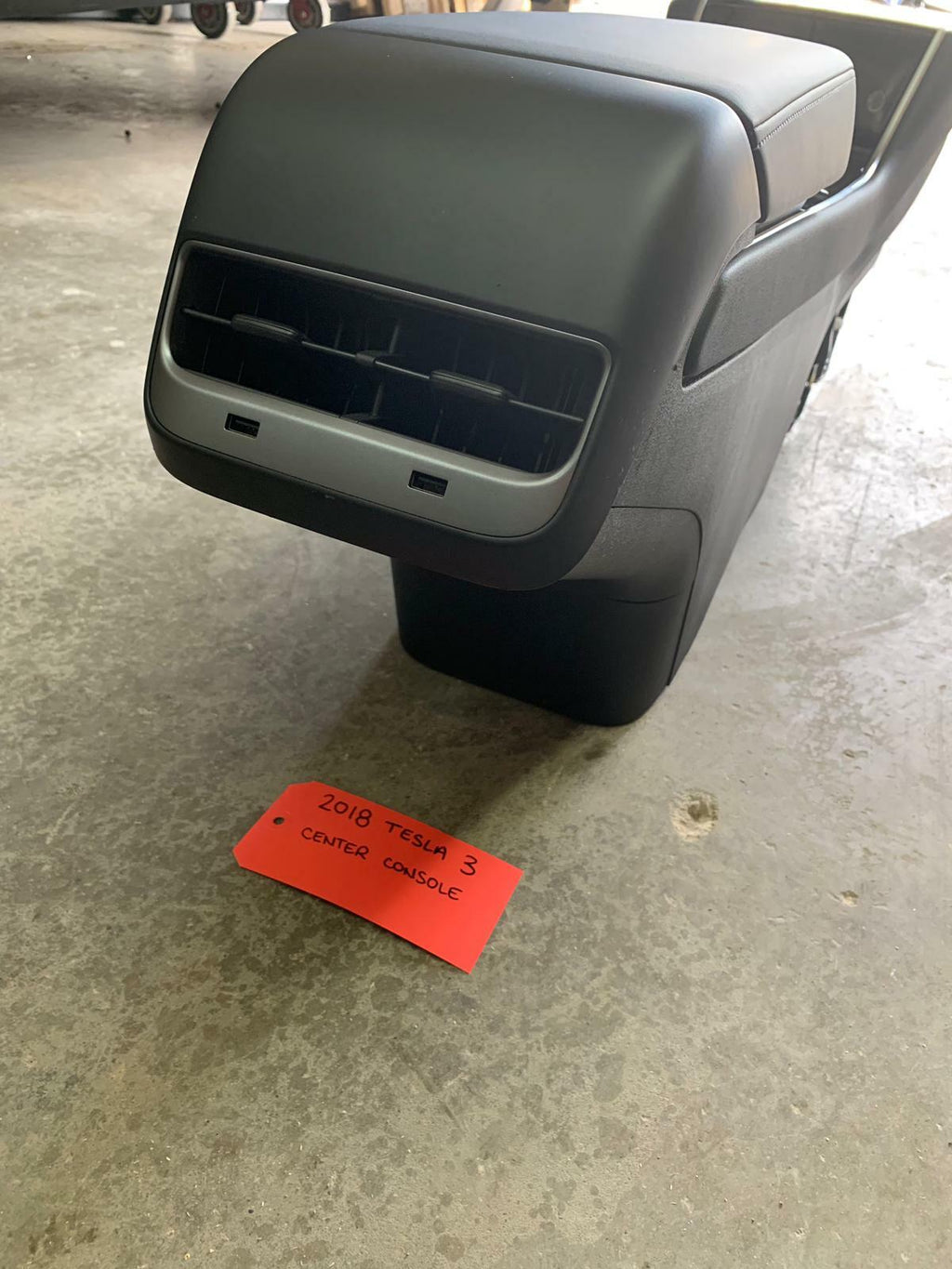 17 18 19 TESLA MODEL 3 COMPLETE CENTER CONSOLE ARMREST PREMIUM