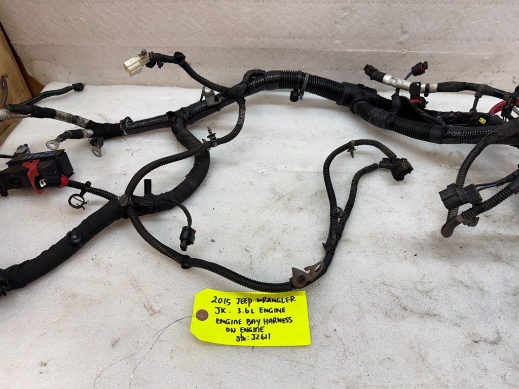 15 JEEP WRANGLER JK 3.6 FIREWALL ENGINE BAY WIRING HARNESS 12-18