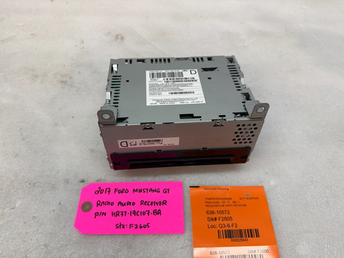 15 16 17 FORD MUSTANG GT AM FM CD SYNC 3 RADIO STEREO RECEIVER HR3T-19C107-BA