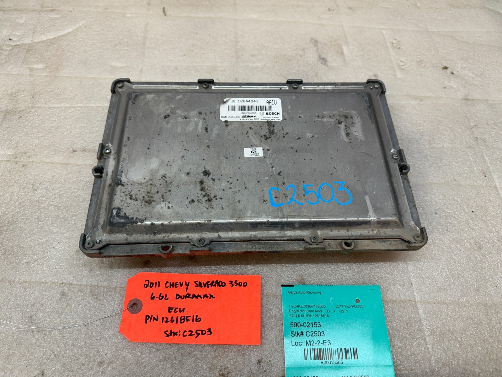 11-14 Chevrolet GMC 2500HD DURAMAX 6.6 LML OEM ENGINE COMPUTER ECU ECM 12618516