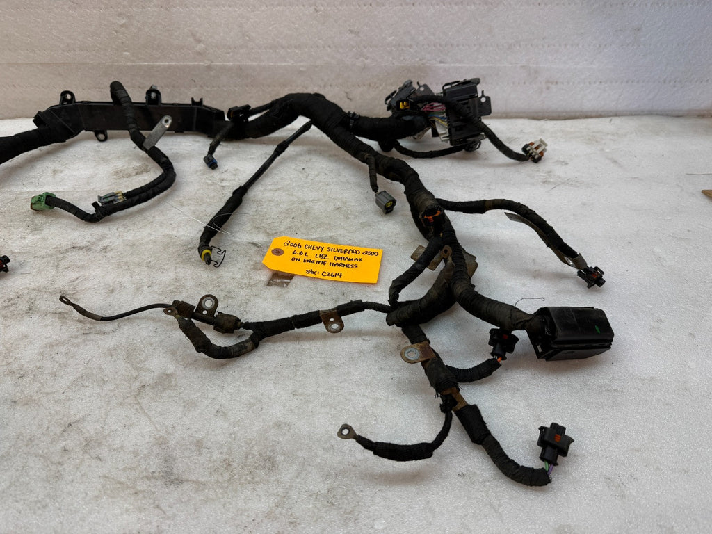 06 07 GMC CHEVROLET 2500HD DURAMAX 6.6 LBZ ENGINE MOTOR WIRING HARNESS LOOM