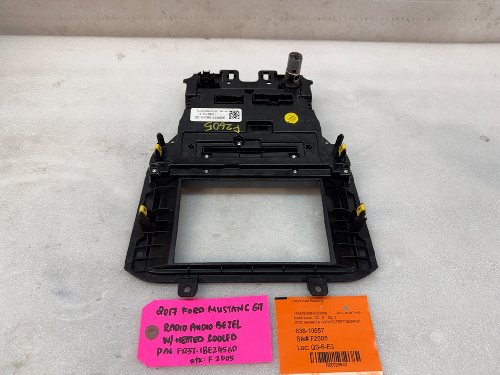 15 16 17 FORD MUSTANG GT SYNC 3 8.0 SCREEN RADIO STEREO BEZEL FR3T-18E245GD