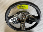 17 FORD MUSTANG GT BLACK LEATHER STEERING WHEEL W CONTROLS  6sp MANUAL 15 16 17