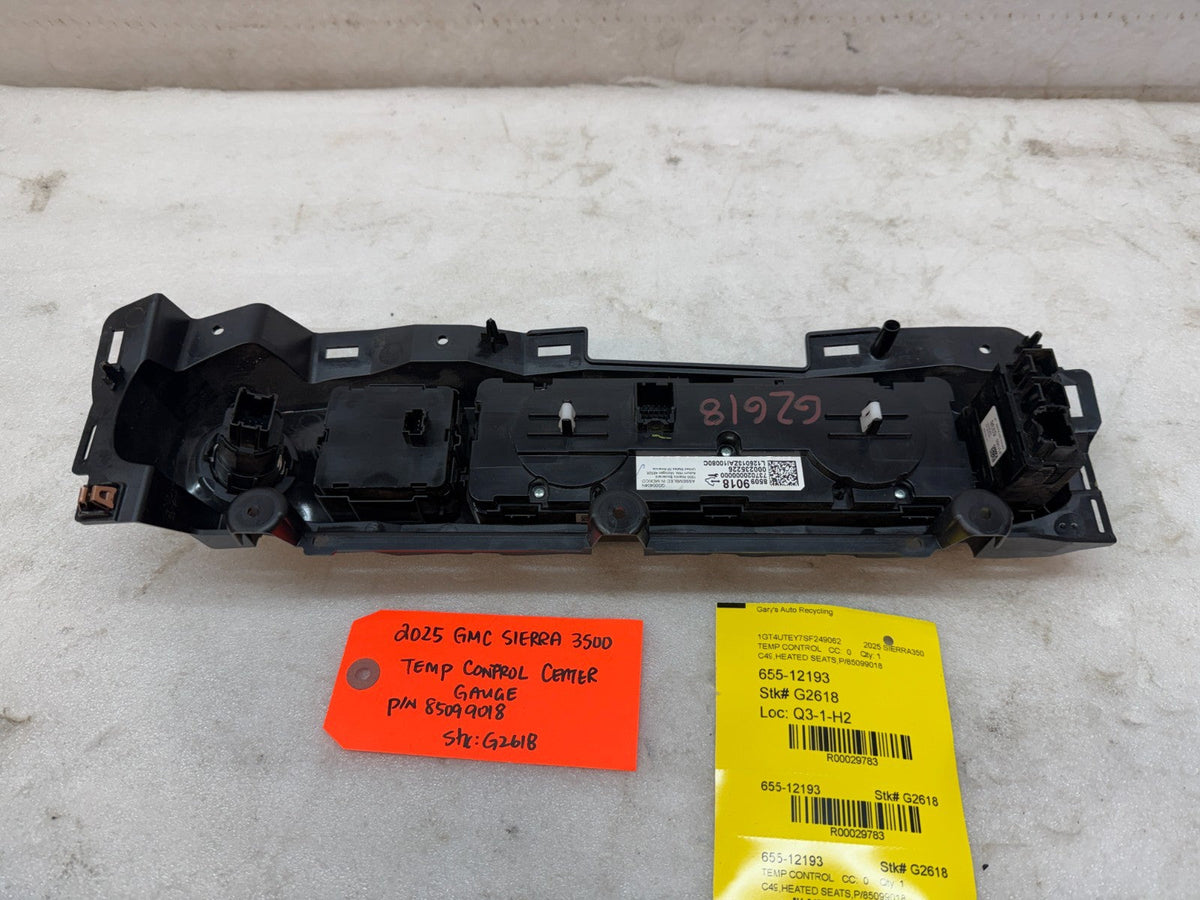 24 25 Chevrolet GMC 3500hd SIERRA DASH HEATER AC CONTROL PANEL 85099018