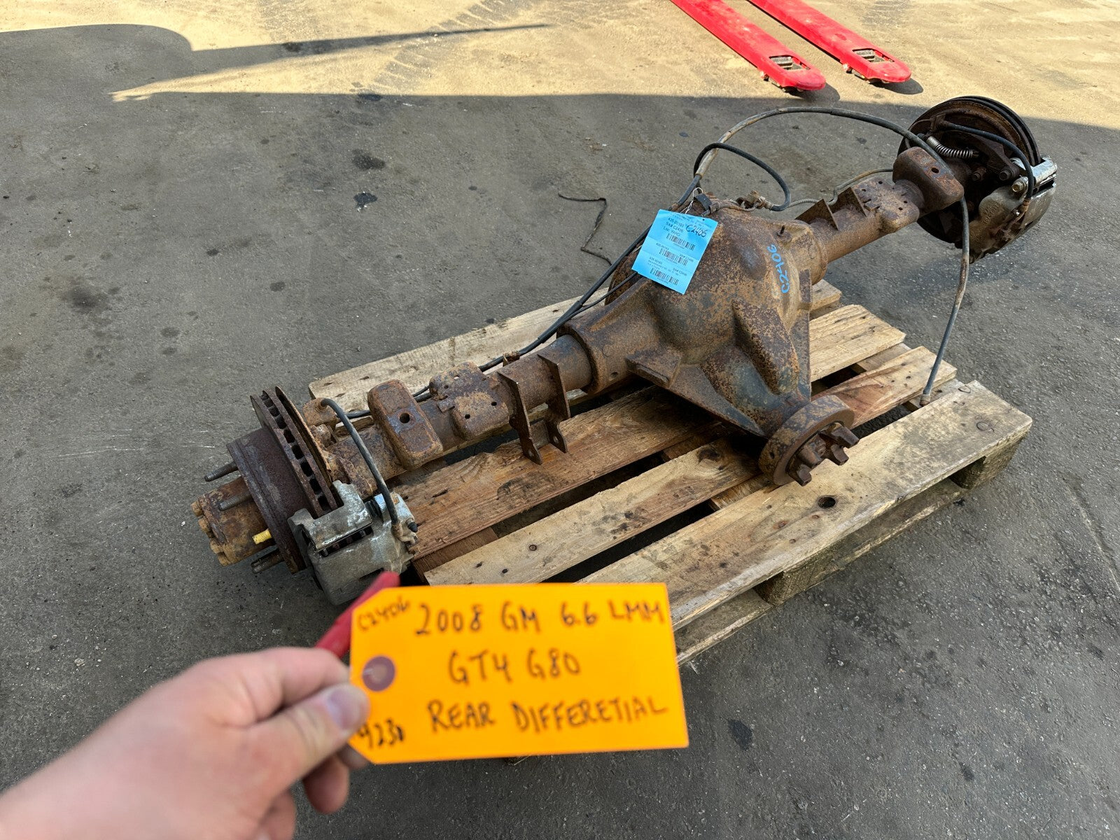 08 09 10 GMC SIERRA SILVERADO 2500HD 3500HD SRW REAR DIFFERENTIAL AXLE GT4 G80