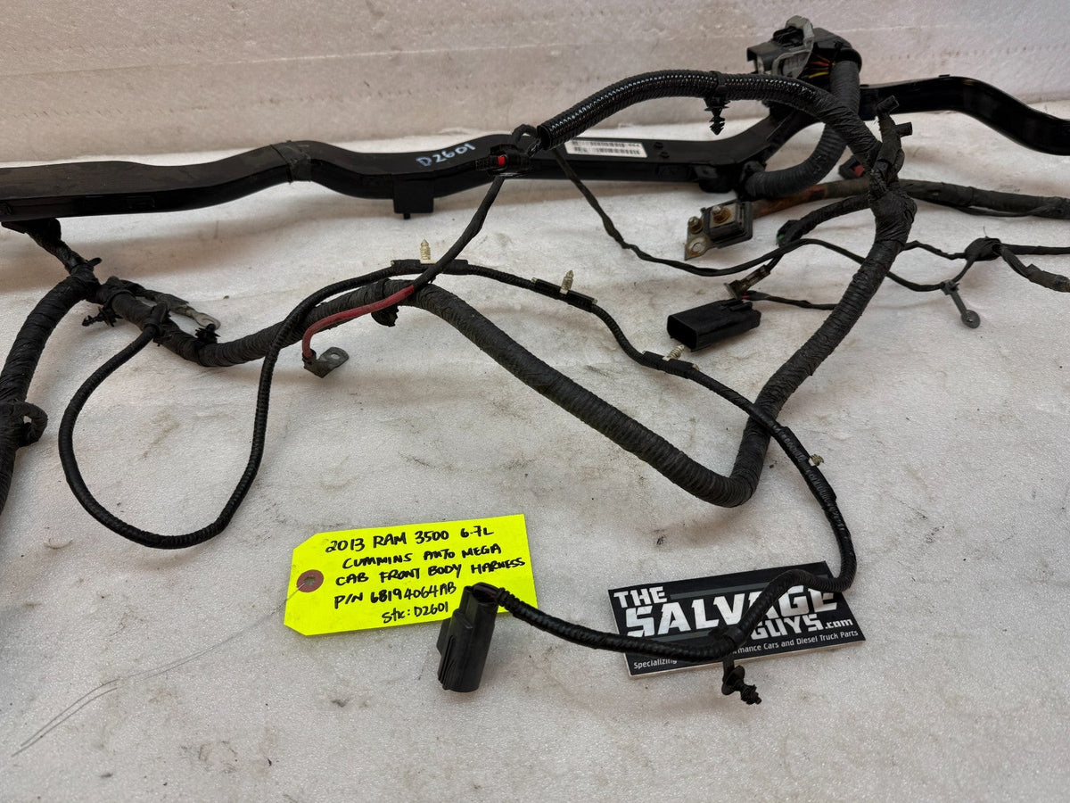 13 RAM 2500 3500 6.7 OEM DASH FIREWALL WIRING HARNESS LOOM P68194064AB 13-18