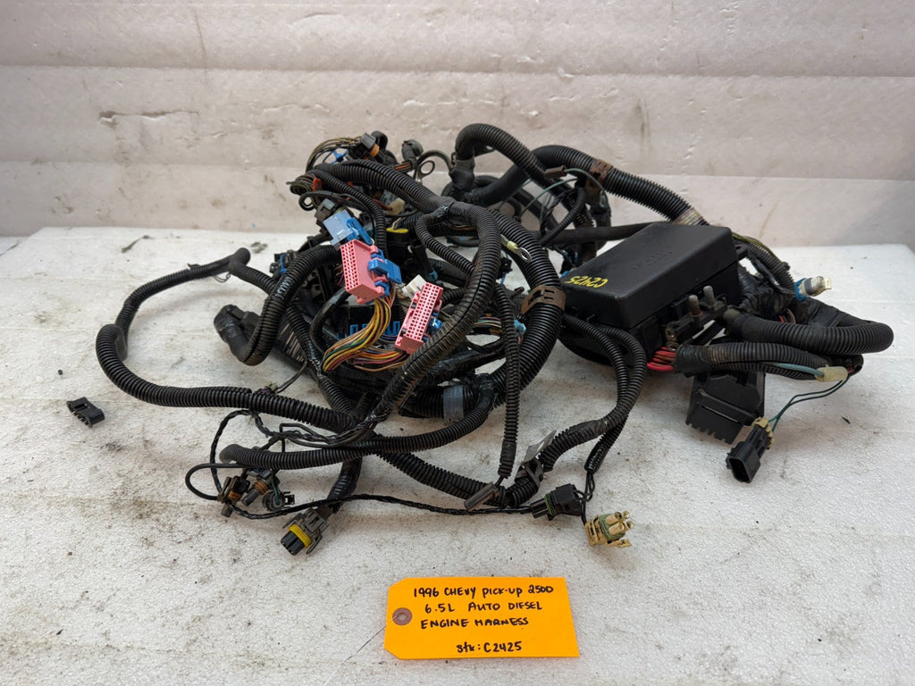 95 CHEVROLET GMC SIERRA SILVERADO YUKON 6.5 DIESEL ENGINE WIRING HARNESS