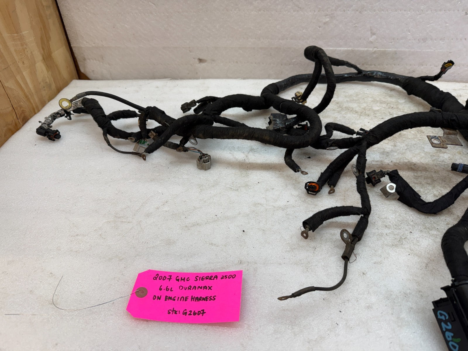 06 07 GMC CHEVROLET 2500HD DURAMAX 6.6 LBZ ENGINE MOTOR WIRING HARNESS LOOM