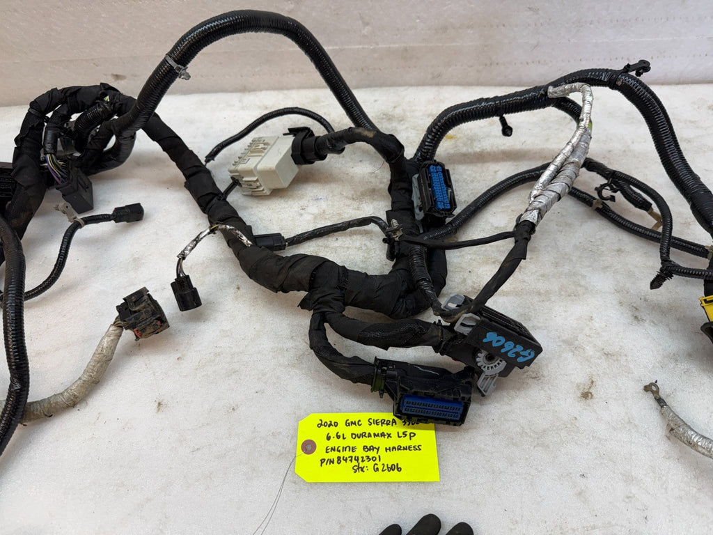 20-24 GMC CHEVROLET 3500HD DURAMAX 6.6 L5P ENGINE BAY WIRING HARNESS 84742301