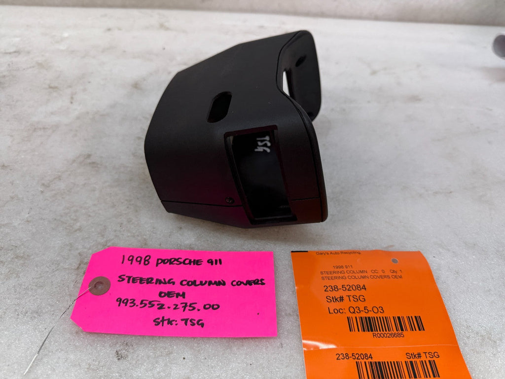 95-98 PORSCHE 911 993 OEM STEERING COLUMN COVERS TRIM 99355227500