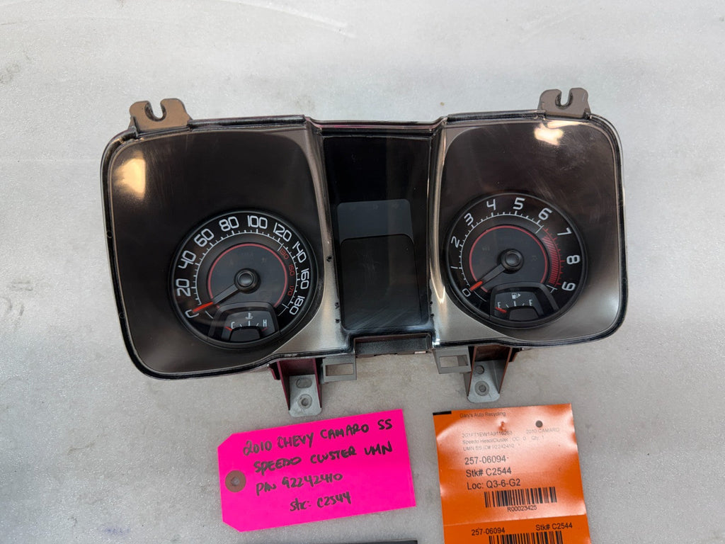 10 CHEVROLET CAMARO SS METRIC SPEEDOMETER GAUGE CLUSTER MANUAL 92242410