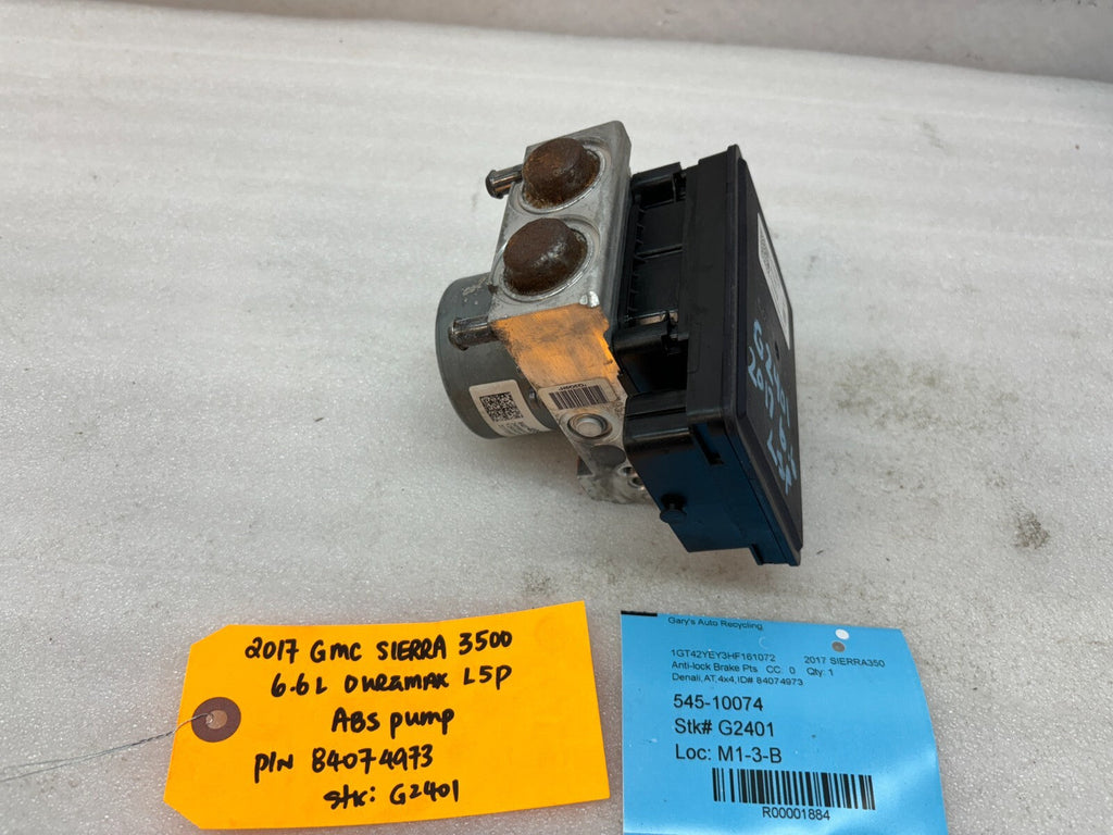 14-19 GMC SIERRA 2500HD 3500HD ABS ANTI LOCK BRAKE MODULE 84074973