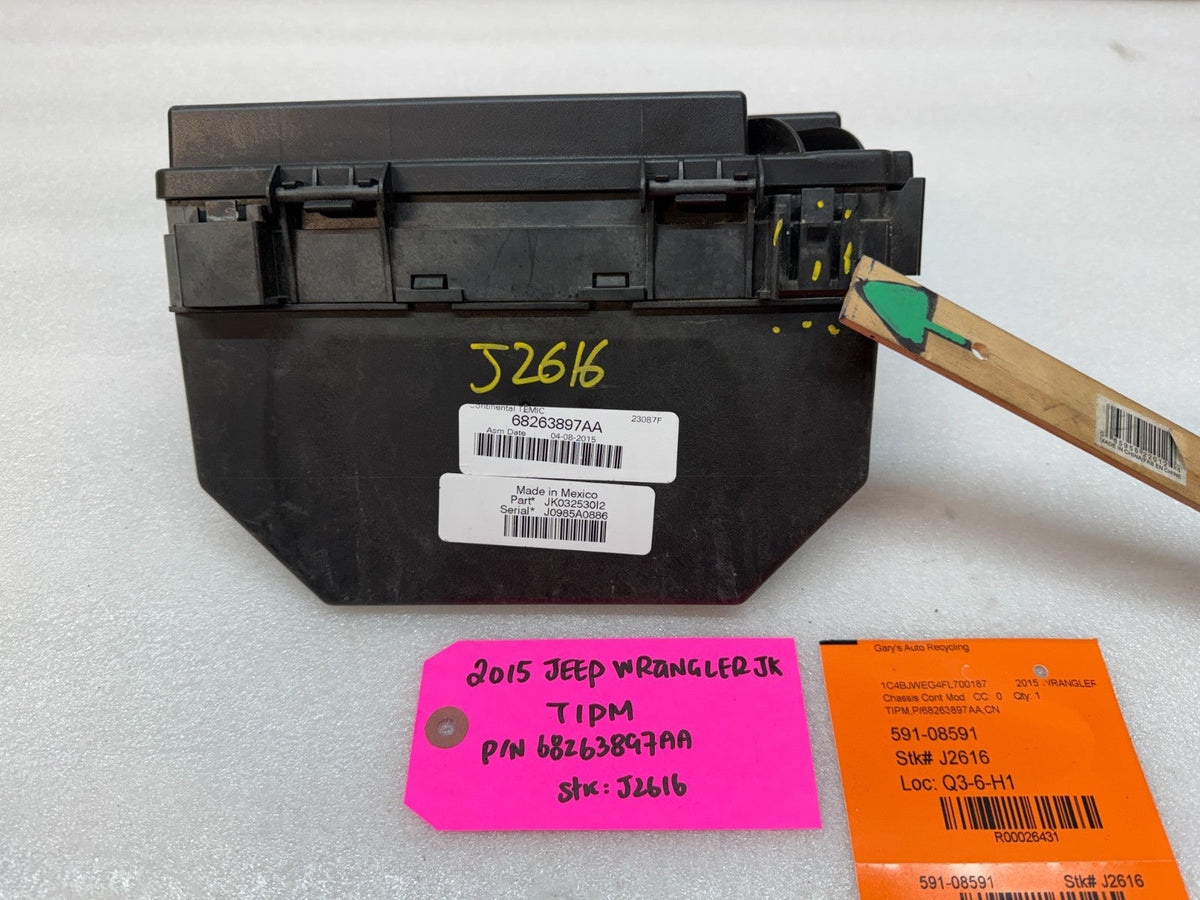 15 JEEP WRANGLER JK TIPM INTEGRATED MODULE FUSE BOX 68263897AA