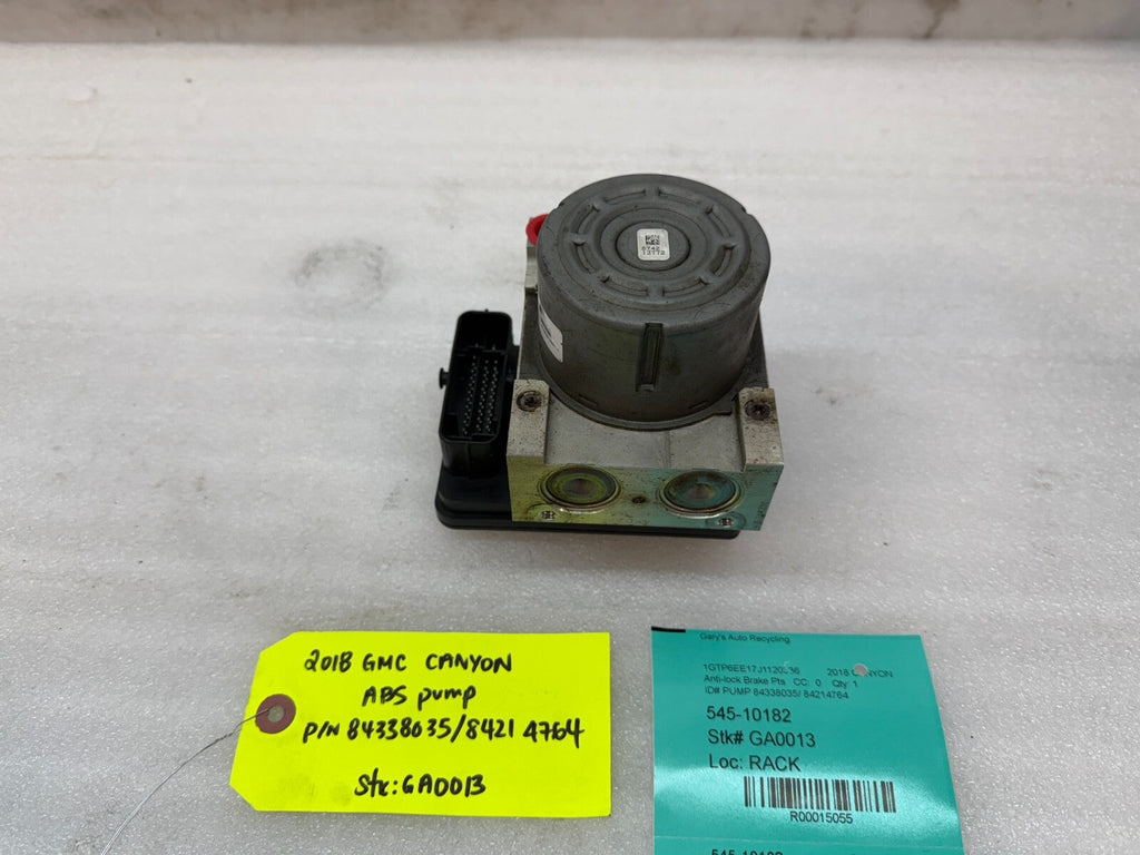 18 GMC CANYON COLORADO OEM ABS ANTI LOCK BRAKE PUMP MODULE 84338035 17-22