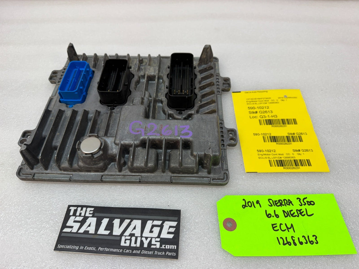 17-21 CHEVROLET GMC 3500 6.6 L5P DURAMAX DIESEL ENGINE COMPUTER ECM ECU 12686363