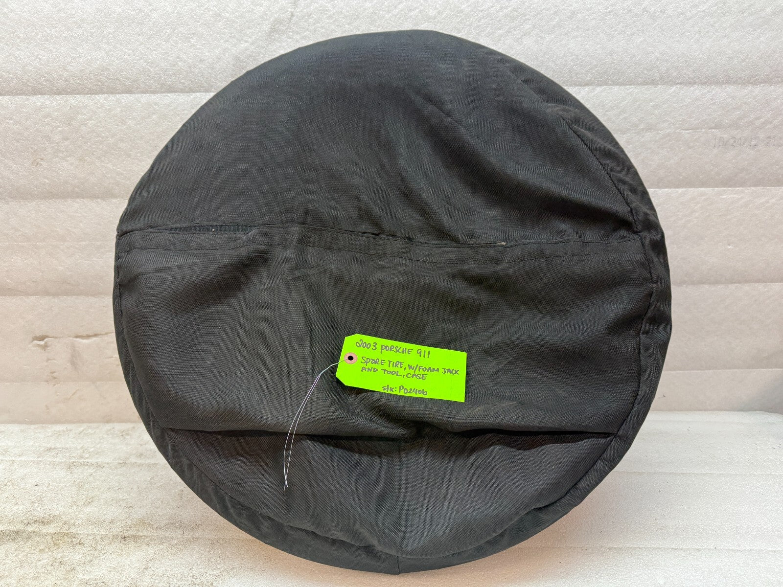 97-04 PORSCHE 911 996 BOXSTER 986 OEM 17" ALUMINUM SPARE WHEEL TIRE JACK BAG