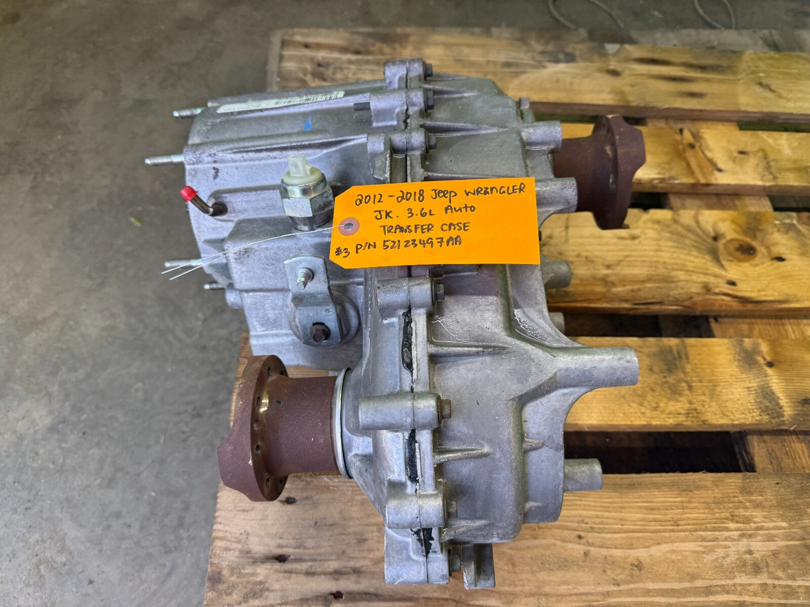 12-18 JEEP WRANGLER JK 3.6 L AUTO TRANSFER CASE TRANSFERCASE 52123497AA