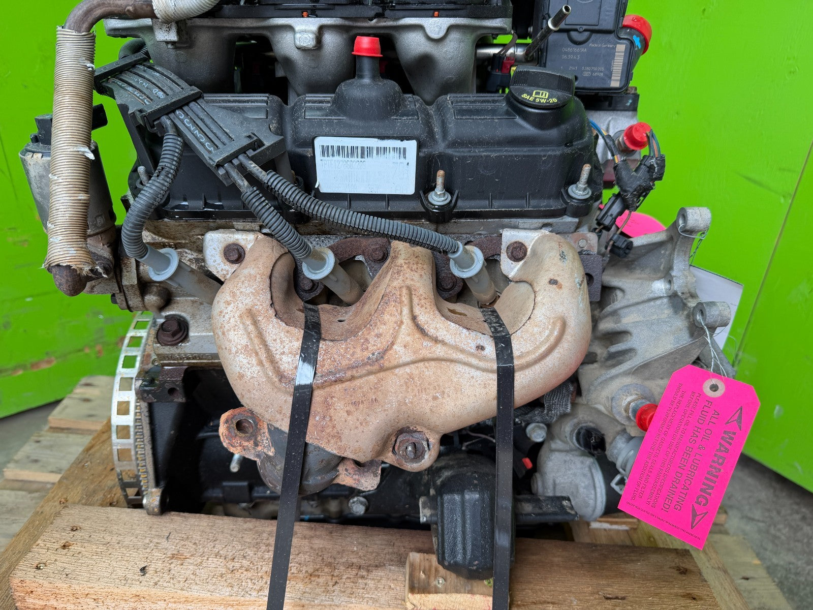 07 JEEP WRANGLER JK 3.8 COMPLETE ENGINE MOTOR ASSEMBLY 07-11