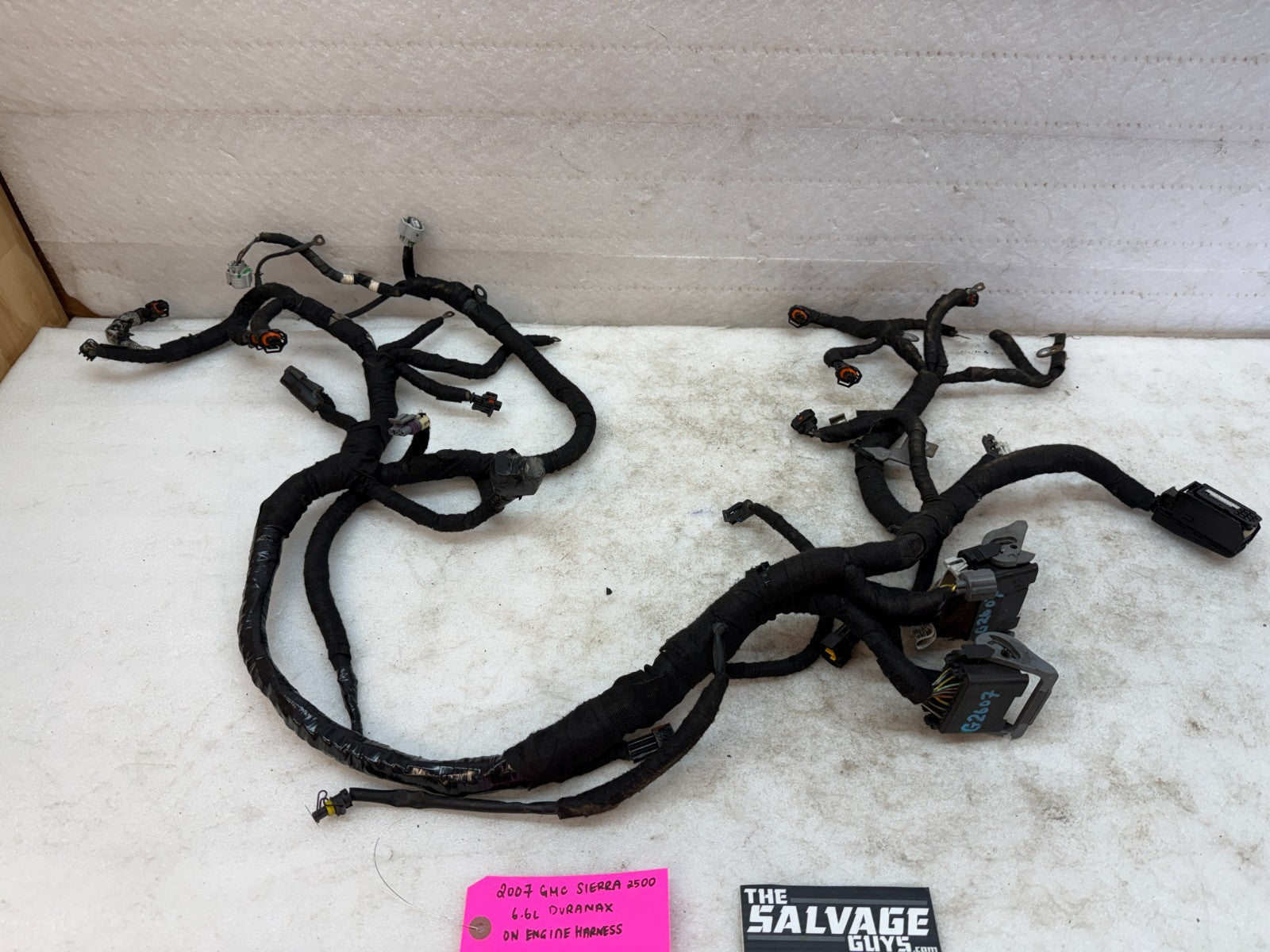 06 07 GMC CHEVROLET 2500HD DURAMAX 6.6 LBZ ENGINE MOTOR WIRING HARNESS LOOM