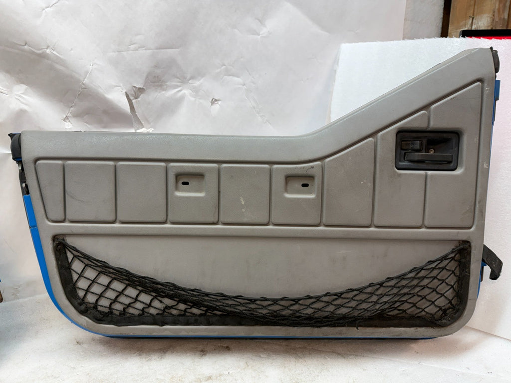87-95 JEEP WRANGLER YJ OEM BLUE LEFT RIGHT HALF DOORS W DOOR PANELS