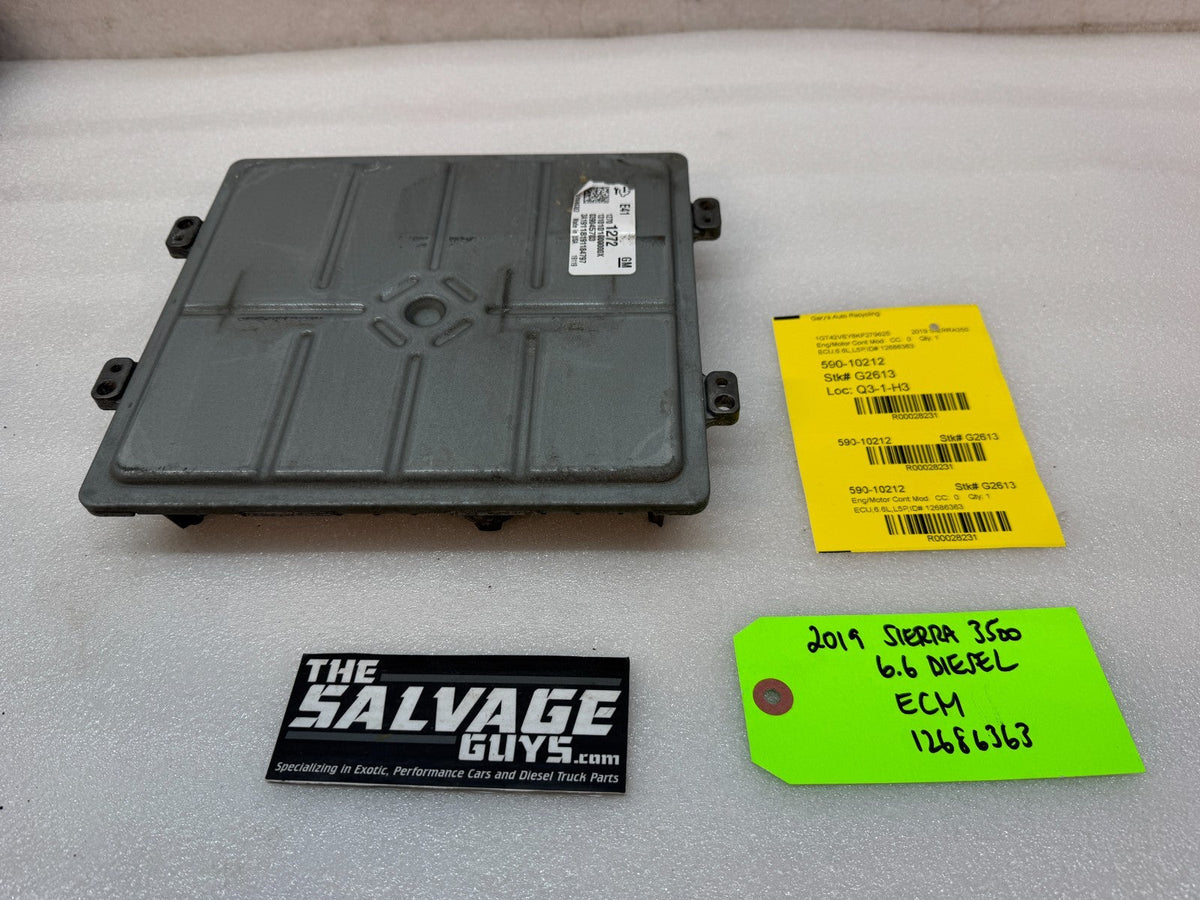 17-21 CHEVROLET GMC 3500 6.6 L5P DURAMAX DIESEL ENGINE COMPUTER ECM ECU 12686363