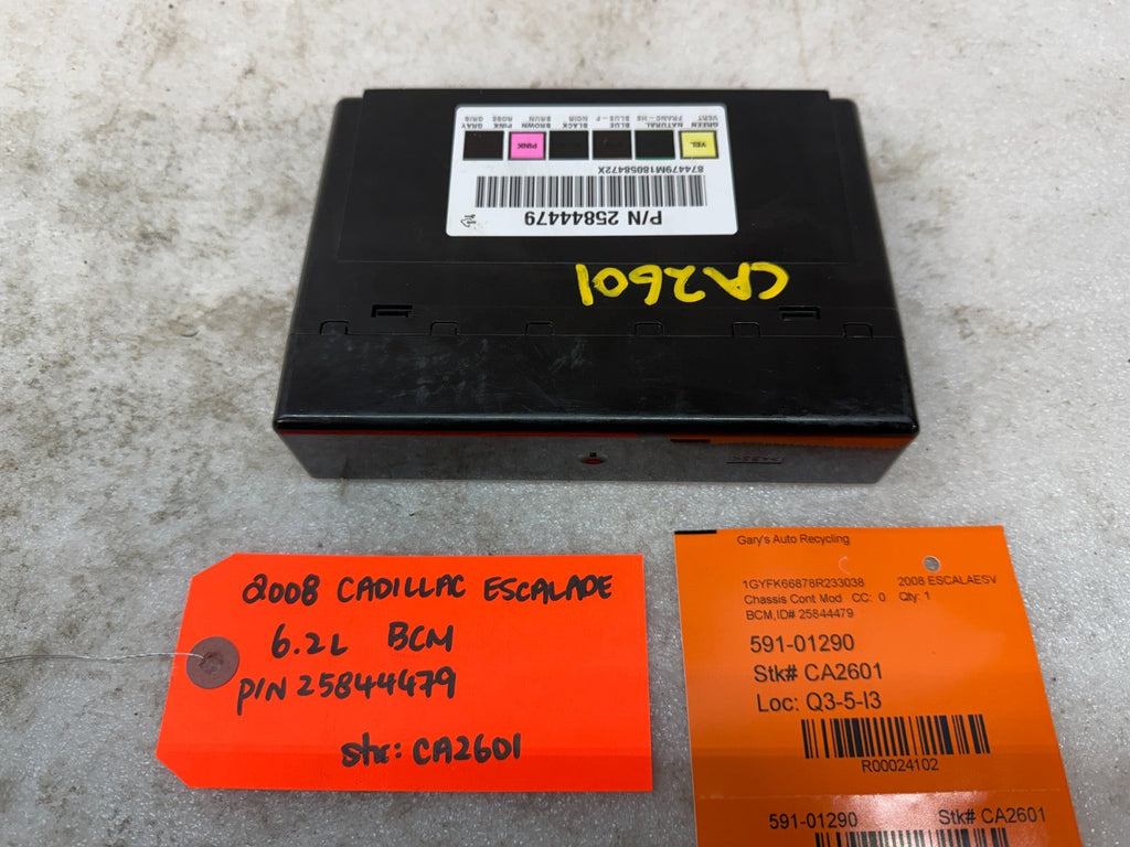 08 Chevrolet GMC SIERRA YUKON TAHOE BCM BODY CONTROL MODULE 25844479