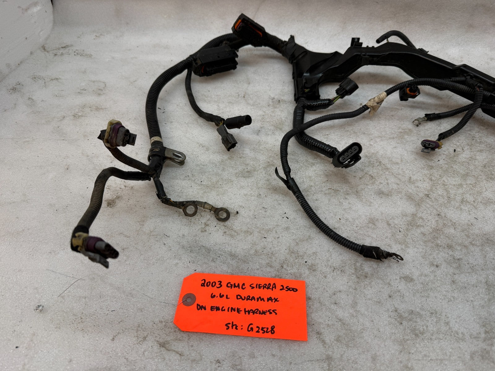 03 04 Chevrolet GMC 2500 3500 DURAMAX LB7 6.6 ON ENGINE WIRING HARNESS LOOM