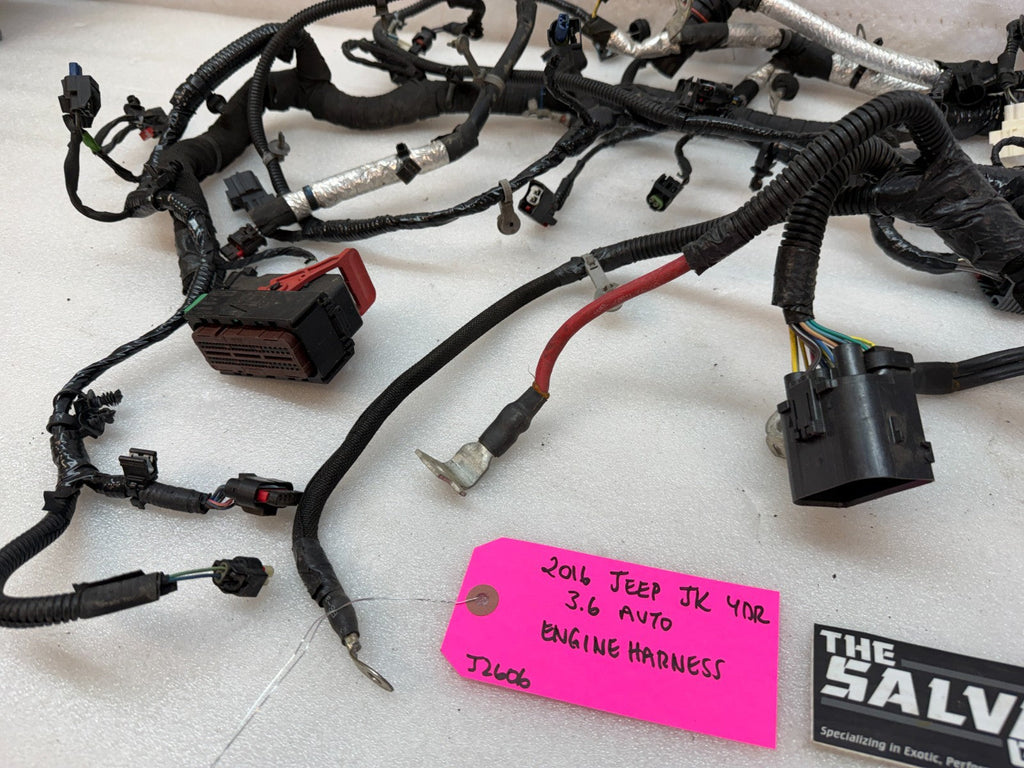 16 17 18 JEEP WRANGLER JK 3.6 ENGINE WIRING HARNESS LOOM