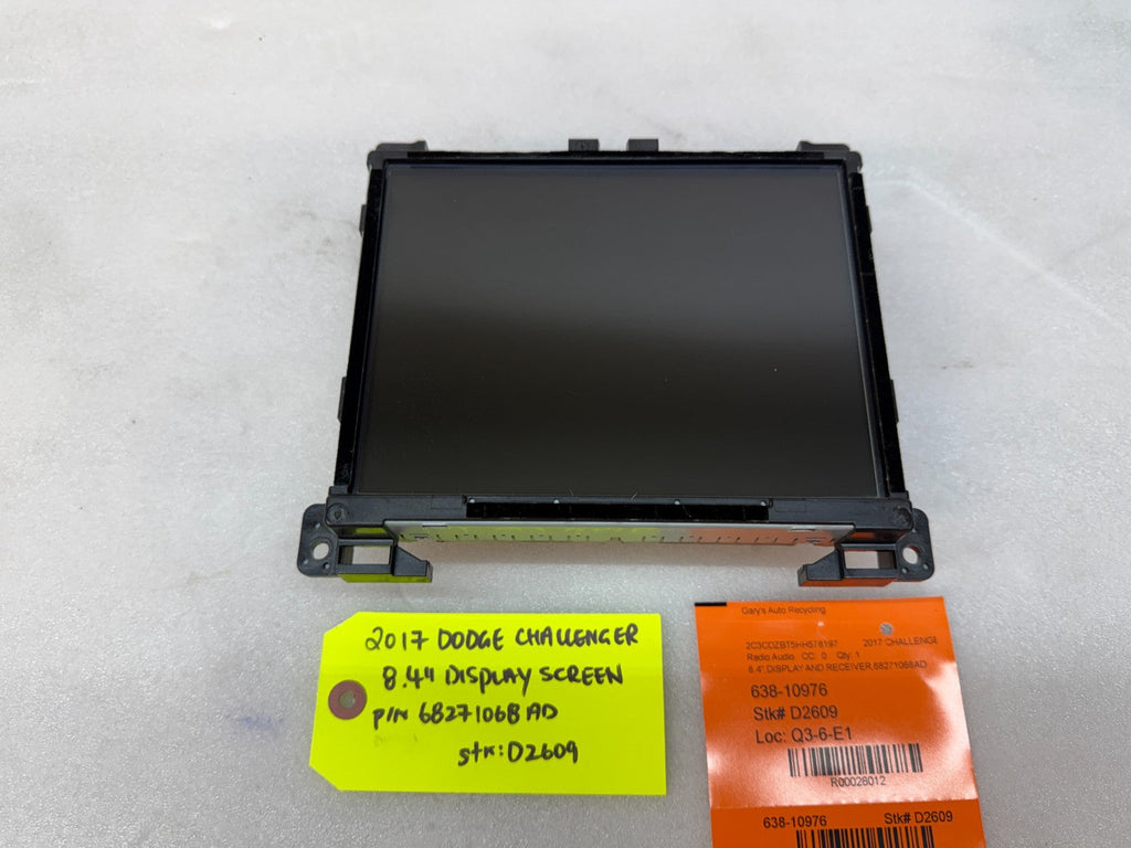 16 17 DODGE CHALLENGER CHARGER NAVIGATION RADIO SCREEN VP3 68271068AD