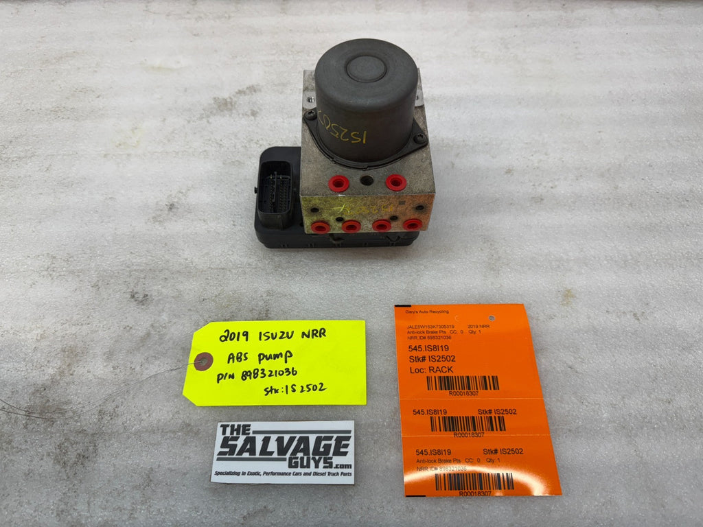 19 ISUZU NRR NPR NQR 5.2 ABS ANTI LOCK BRAKE PUMP MODULE 898321036 11-22